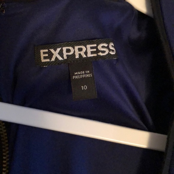 Express Blue Party Dress - Picture 3 of 4